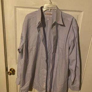 Roundtree & Yorke Lavender Casual Button Down Shirt